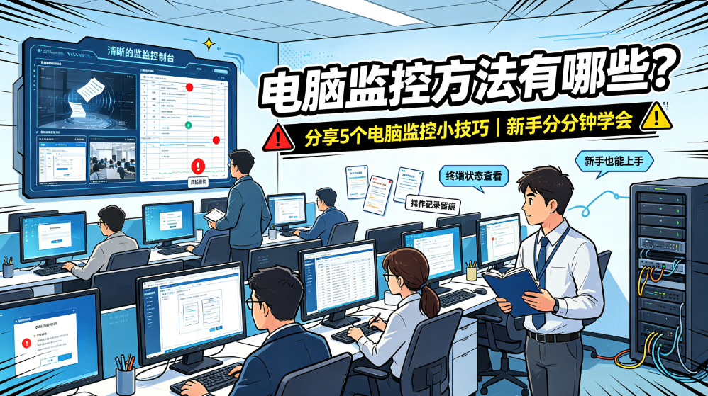 电脑监控方法有哪些?分享 5 个电脑监控小技巧,新手分分钟学会(图1) image.png