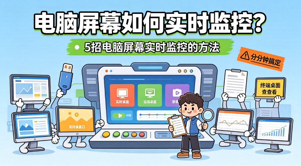 电脑屏幕如何实时监控? 5 招电脑屏幕实时监控的方法,分分钟搞定(图1) image.png