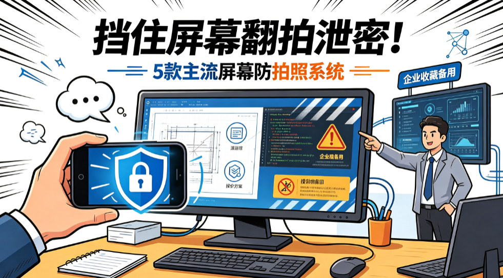 挡住屏幕翻拍泄密!5 款主流屏幕防拍照系统,企业收藏备用(图1) image.png