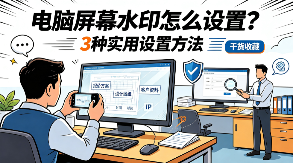 电脑屏幕水印怎么设置?3 种实用设置方法,干货收藏(图1) image.png