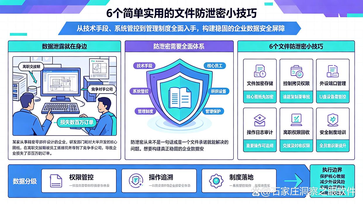 怎么防止文件泄密?推荐6个简单实用的文件防泄密小技巧,建议试试(图1) 怎么防止文件泄密?推荐6个简单实用的文件防泄密小技巧,建议试试(图1)