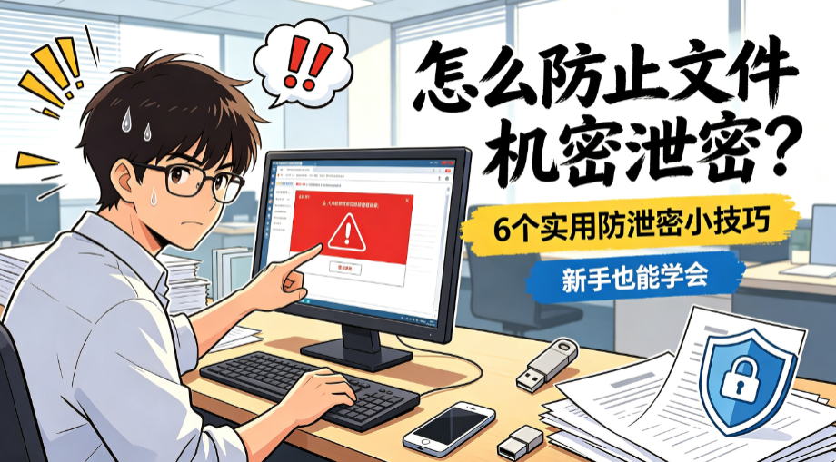 怎么防止文件机密泄密?6 个实用防泄密小技巧,新手也能学会(图1) image.png