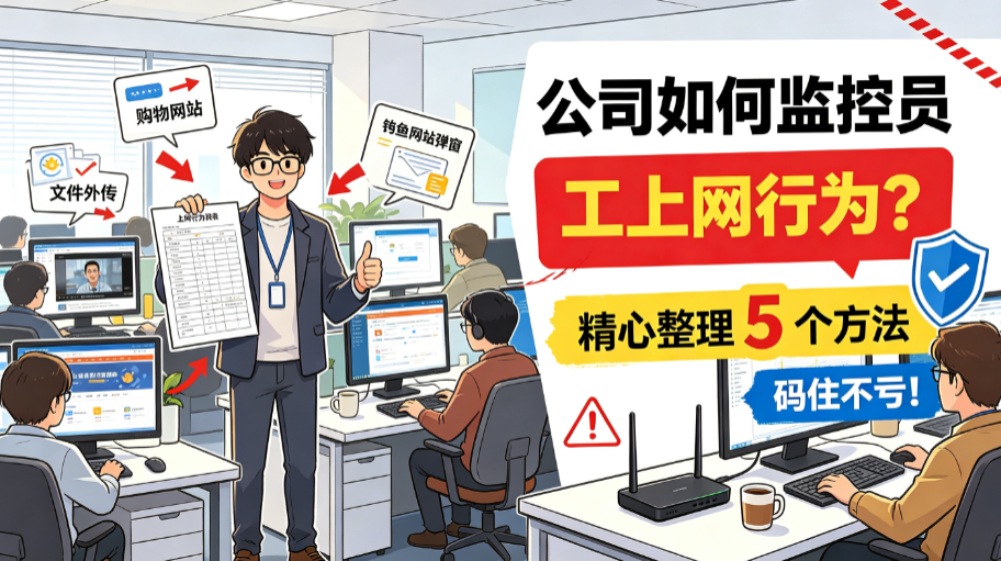 公司如何监控员工上网行为?精心整理 5 个方法,码住不亏!(图1) image.png