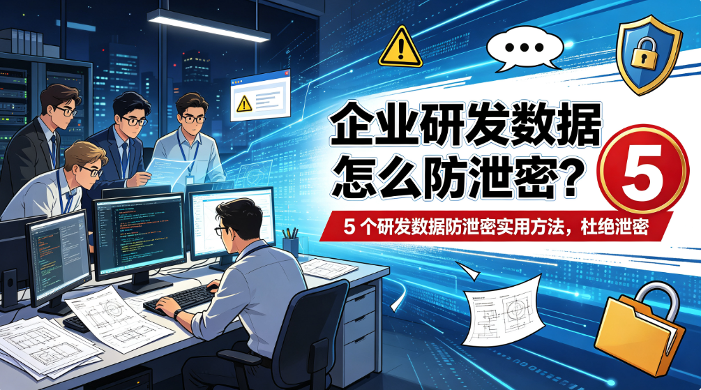 企业研发数据怎么防泄密?5 个研发数据防泄密实用方法,杜绝泄密(图1) image.png