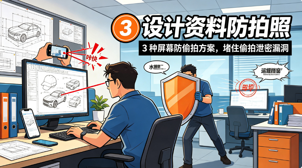 设计资料防拍照|3 种屏幕防偷拍方案,堵住偷拍泄密漏洞(图1) image.png