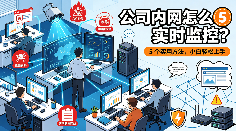 公司内网怎么实时监控上网行为?5 个实用方法,小白轻松上手(图1) image.png