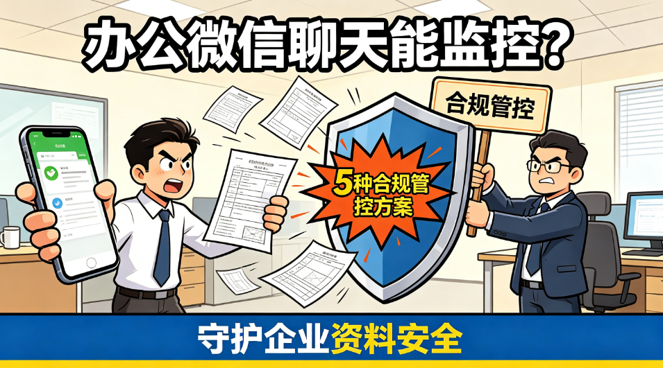 办公微信聊天能监控?5 种合规管控方案,守护企业资料安全(图1) image.png