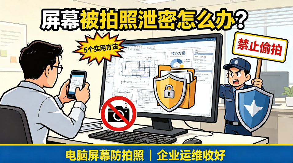 屏幕被拍照泄密怎么办?5 个电脑屏幕防拍照实用方法,企业运维收好(图1) image.png