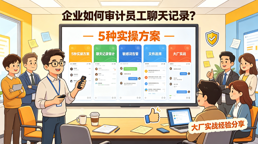 企业如何审计员工聊天记录?5 种实操方案,大厂实战经验分享(图1) image.png