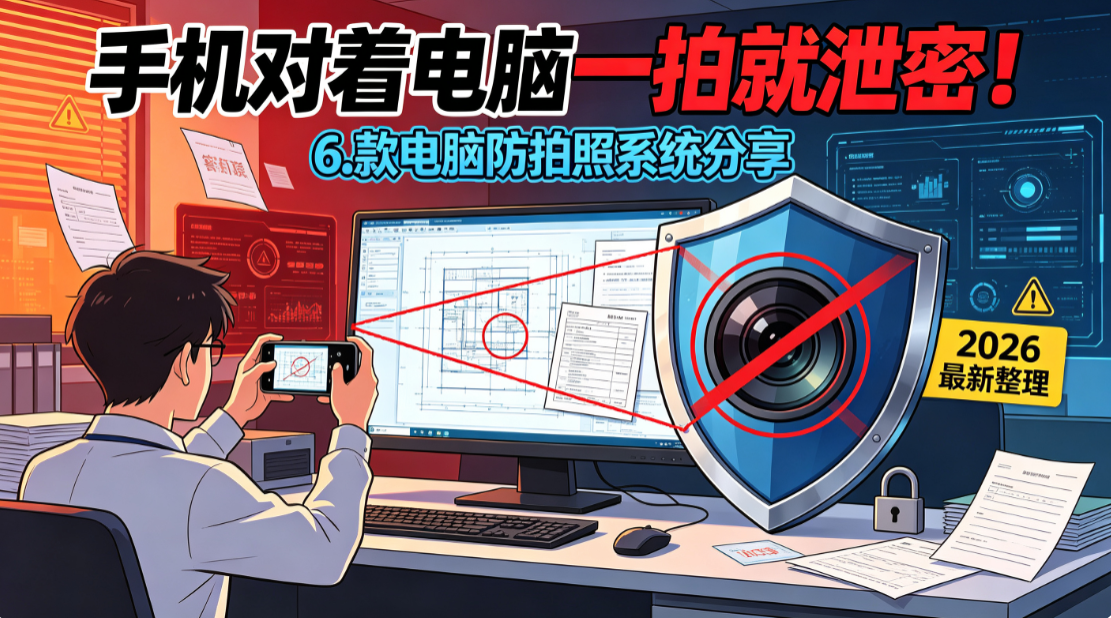 手机对着电脑一拍就泄密!6 款电脑防拍照系统分享,2026 最新整理(图1) image.png