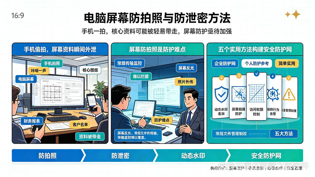 防拍照泄密的方法有哪些?5个电脑屏幕防拍照方法分享,快码住试试(图1) 防拍照泄密的方法有哪些?5个电脑屏幕防拍照方法分享,快码住试试(图1)
