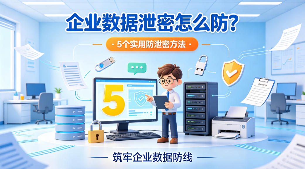 企业数据泄密怎么防?5 个实用防泄密方法,筑牢企业数据防线(图1) image.png