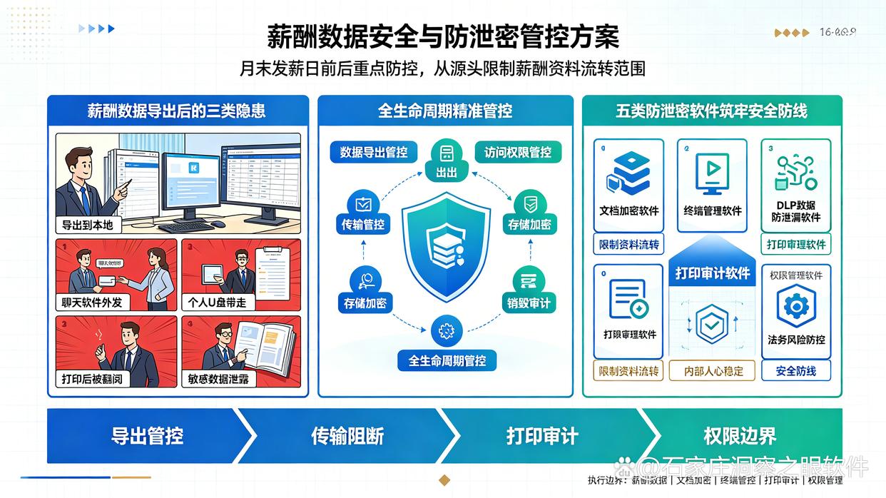 财务人员导出工资表时,怎样限制资料流转范围?推荐5个防泄密软件,码住试试(图1) 财务人员导出工资表时,怎样限制资料流转范围?推荐5个防泄密软件,码住试试(图1)