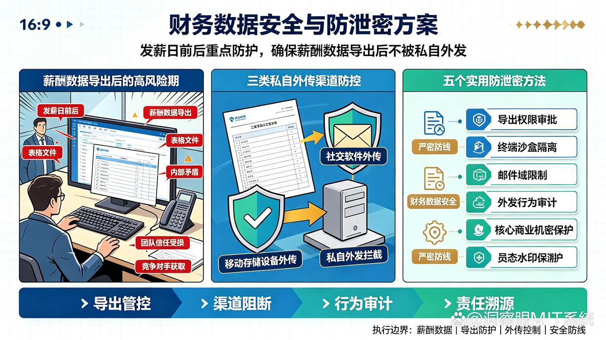 财务人员导出工资表时,如何限制资料外发?推荐5个防泄密方法,建议码住(图1) 财务人员导出工资表时,如何限制资料外发?推荐5个防泄密方法,建议码住(图1)