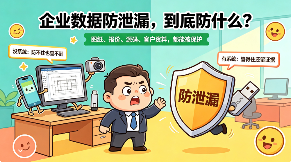 企业数据防泄漏系统,搞定这些电脑泄密问题,快来看!(图1) image.png