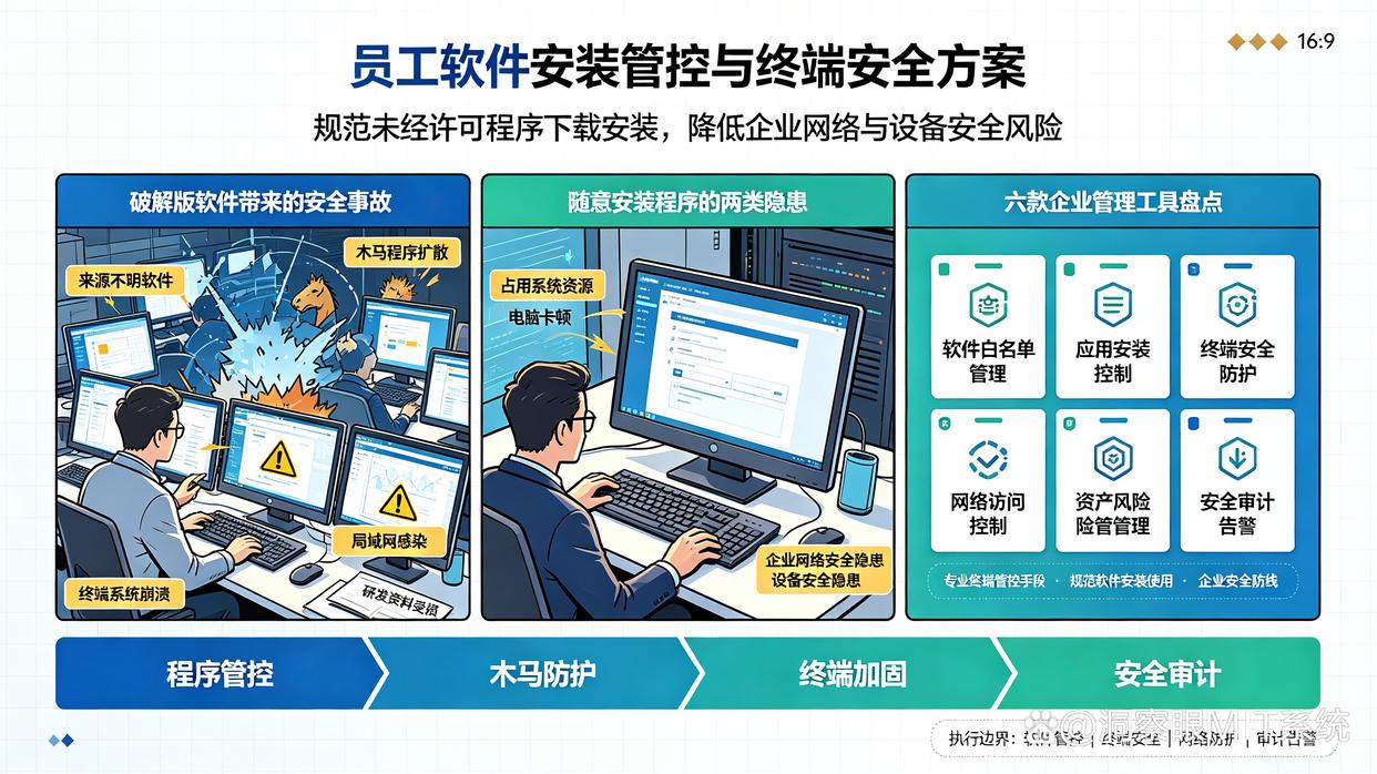 想管理员工电脑里的软件安装,应该选哪类工具?推荐六款管理电脑软件安装的工具,快来试试(图1) 想管理员工电脑里的软件安装,应该选哪类工具?推荐六款管理电脑软件安装的工具,快来试试(图1)