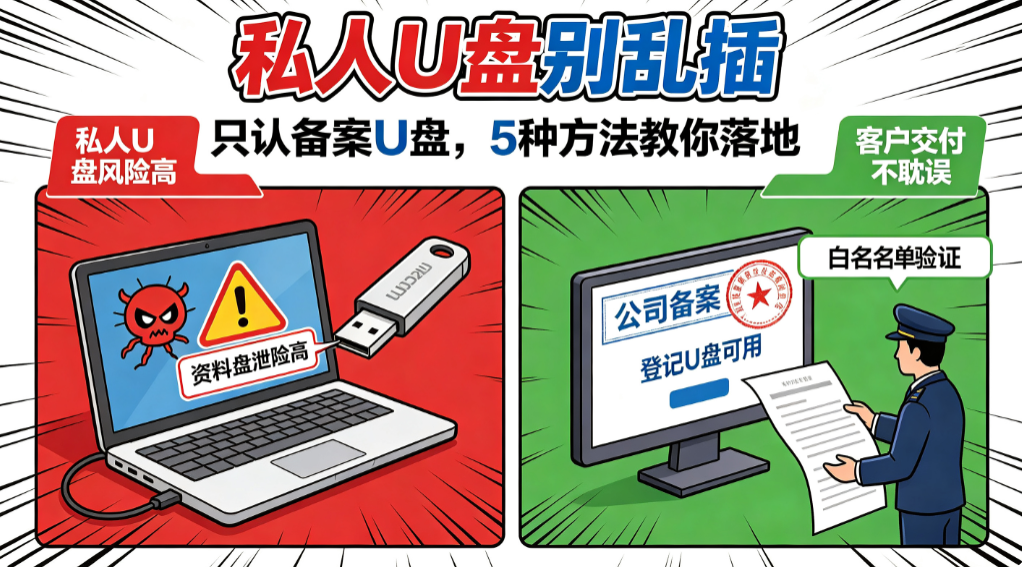 禁止私人 U 盘接入电脑,U 盘白名单要怎么设置?分享五个方法(图1) image.png