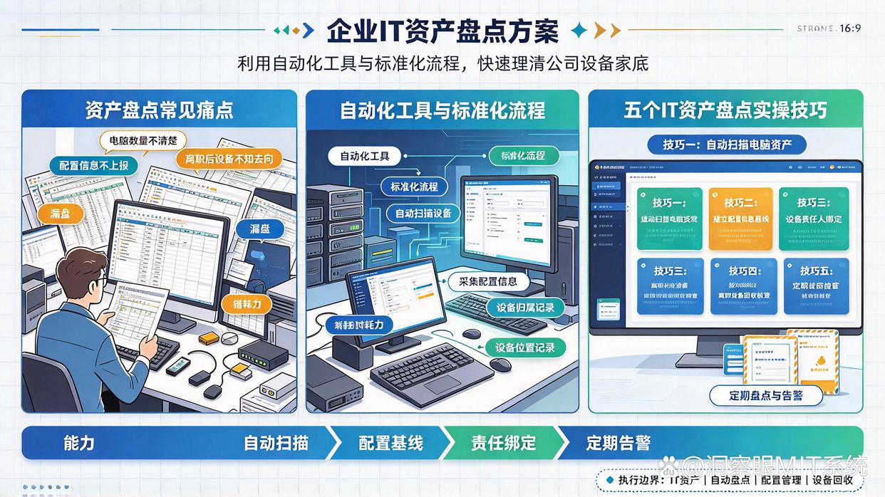 公司不知道有多少台电脑,怎样开始资产盘点?教给你5个盘点软件的小技巧,快试试(图1) 公司不知道有多少台电脑,怎样开始资产盘点?教给你5个盘点软件的小技巧,快试试(图1)