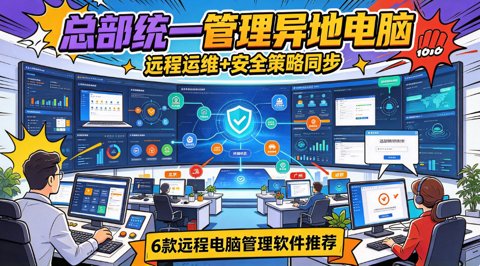 总部如何统一管理异地办公电脑?6 款远程电脑管理软件(图1) image.png