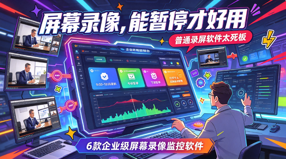 支持按需暂停录屏,6 款企业电脑屏幕录像监控软件盘点(图1) image.png