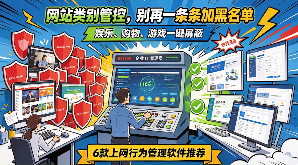 能否按网站类别设置访问权限?6 款上网行为管理软件(图1) image.png