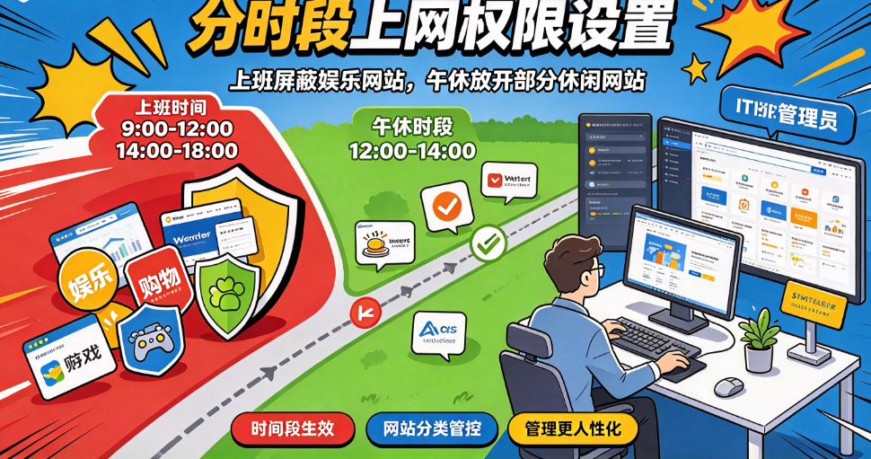 能否按网站类别设置访问权限?6 款上网行为管理软件(图5) 能否按网站类别设置访问权限?6 款上网行为管理软件(图5)