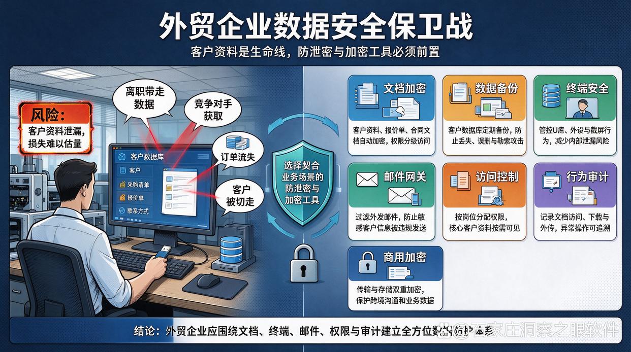 外贸企业如何保护客户资料?推荐七款机密文件加密软件,快来试试(图1) 外贸企业如何保护客户资料?推荐七款机密文件加密软件,快来试试(图1)