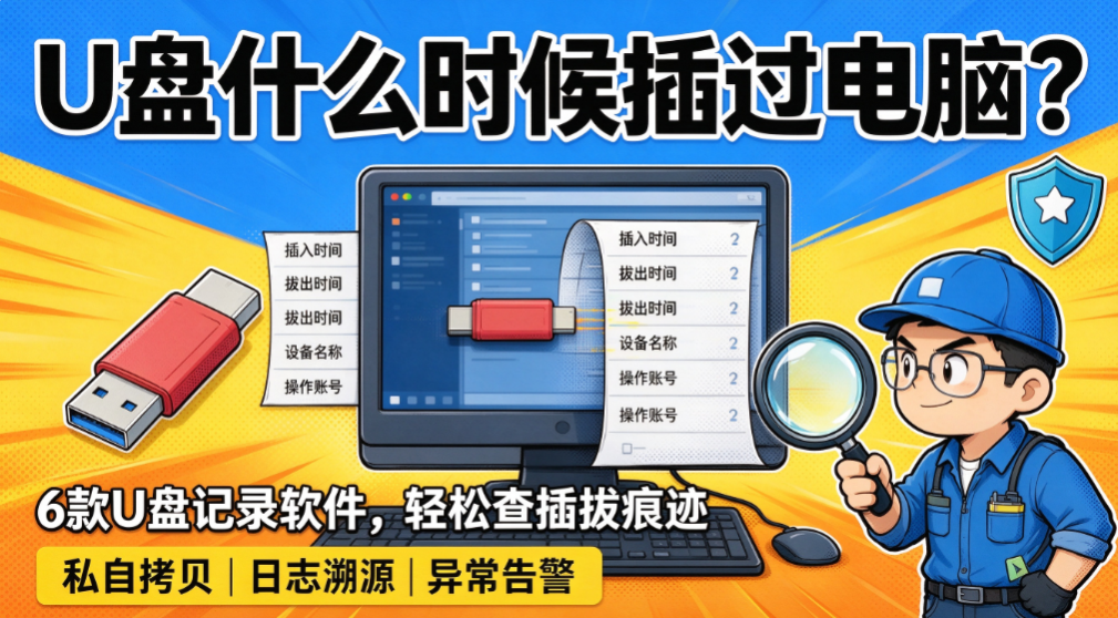 企业如何查 U 盘插拔痕迹?6 款 U 盘记录软件推荐(图1) image.png