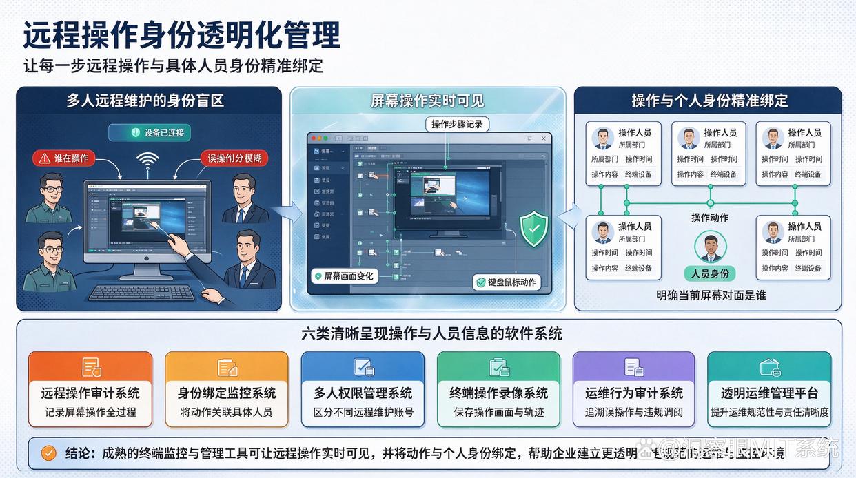 远程维护能否明确显示当前操作人员?推荐六个远程监控软件,快来试试(图1) 远程维护能否明确显示当前操作人员?推荐六个远程监控软件,快来试试(图1)