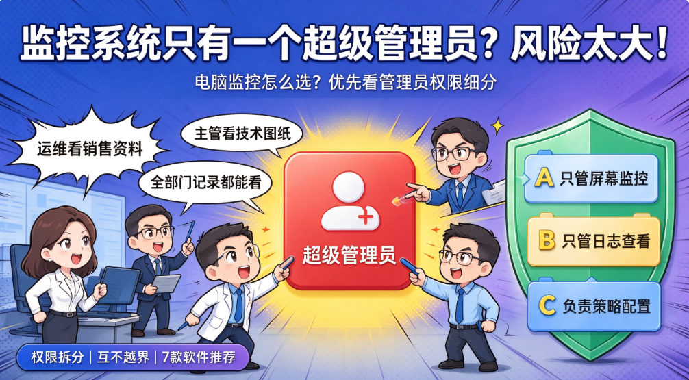 电脑监控系统怎么选?支持细分管理员权限的 7 款软件推荐(图1) image.png