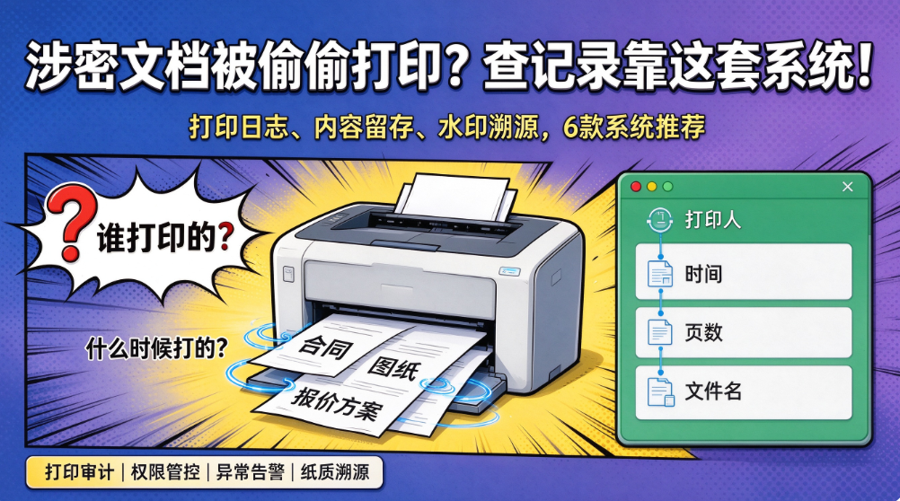 怀疑文档被私自打印怎么查?6 款打印管理系统推荐(图1) image.png