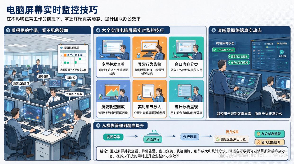 电脑屏幕如何实时监控?分享6个实时监控屏幕的小技巧,快码住了(图1) 电脑屏幕如何实时监控?分享6个实时监控屏幕的小技巧,快码住了(图1)