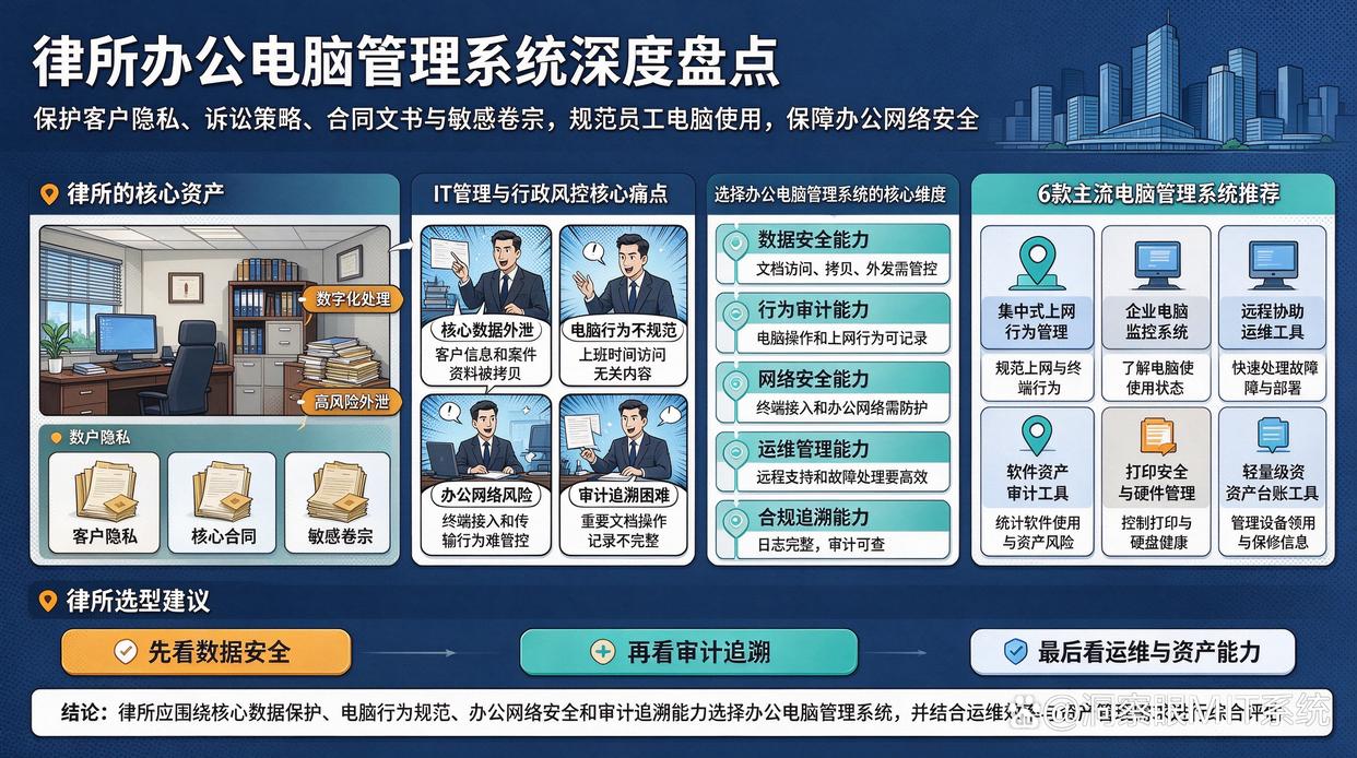 律师事务所选择办公电脑管理系统要考虑什么?推荐六个电脑管理系统,快来试试(图1) 律师事务所选择办公电脑管理系统要考虑什么?推荐六个电脑管理系统,快来试试(图1)