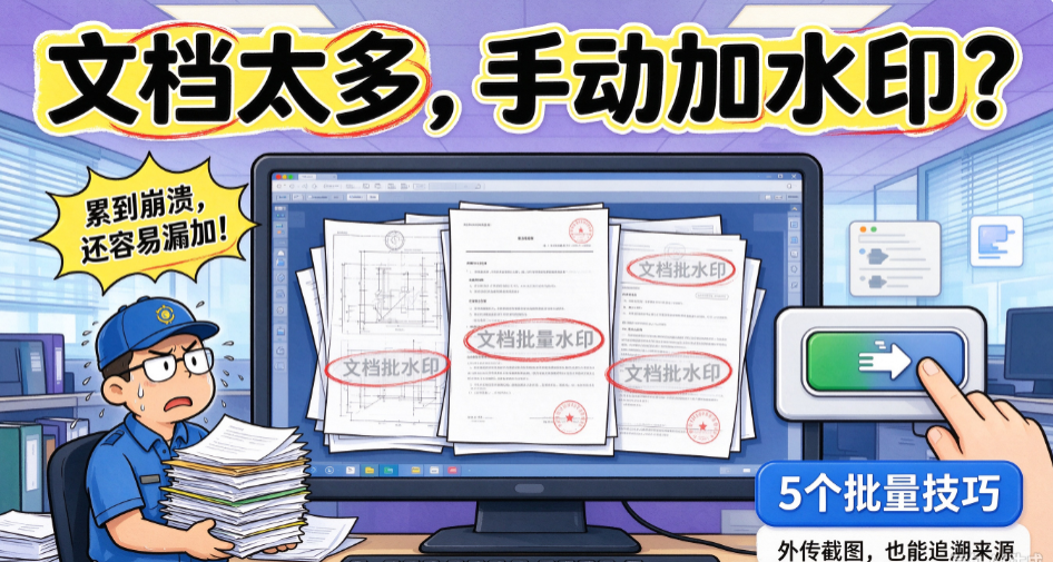 文档怎么批量加水印?5 个实用小技巧快速学会,快学起来(图1) image.png