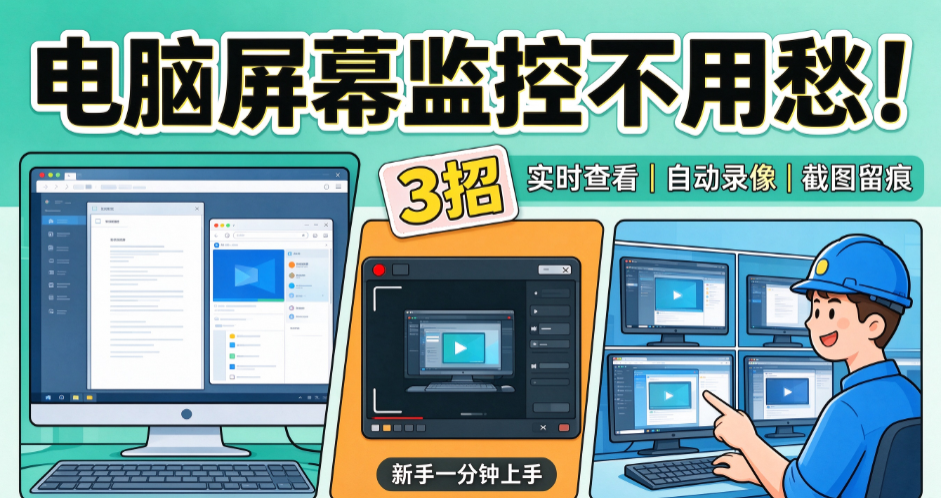 电脑屏幕监控不用愁!3 个简单妙招,新手快速学会(图1) image.png