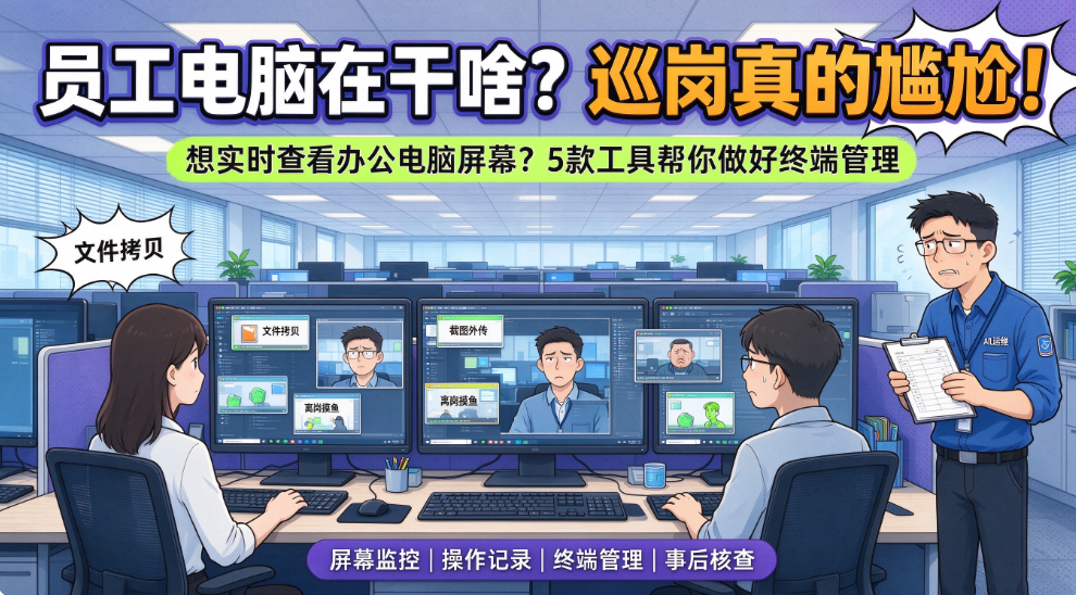 电脑屏幕如何实时监控?5 款屏幕监控软件推荐,快收藏了 !(图1) image.png