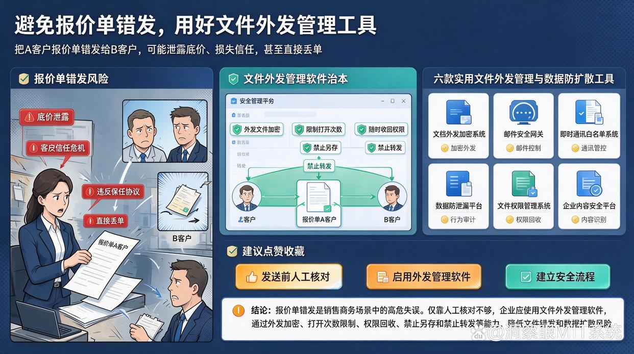 给客户发送报价单时，如何减少错发资料的风险？推荐6个文件外发管理软件，试试了(图1)