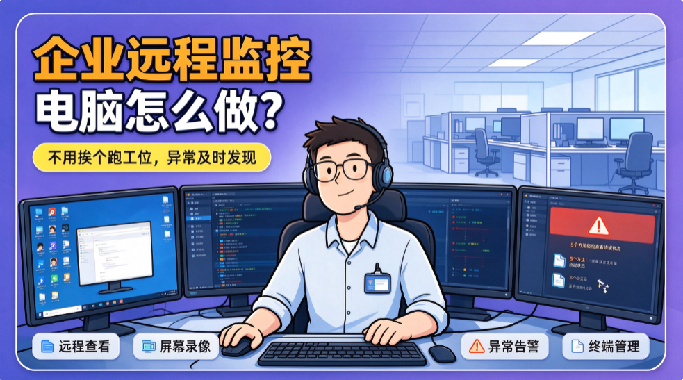 企业远程监控电脑怎么做?5 个好用方法,轻松查看终端状态(图1) image.png