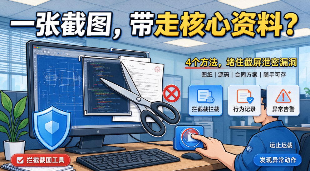 截屏泄密怎么管控?4 个实用防护方法,杜绝屏幕截图泄密(图1) image.png