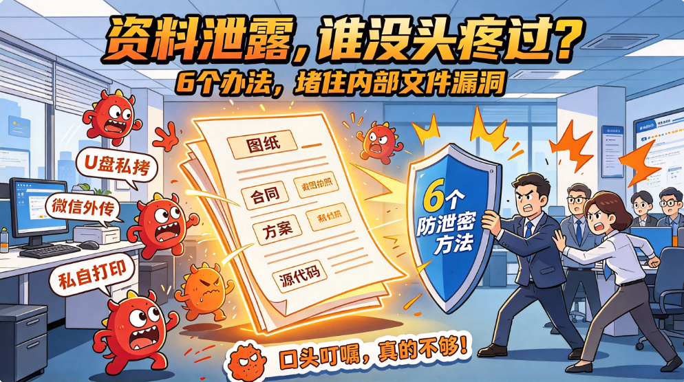 企业内部资料怎么防泄露?6 个实用方法,守护核心文件资产(图1) image.png