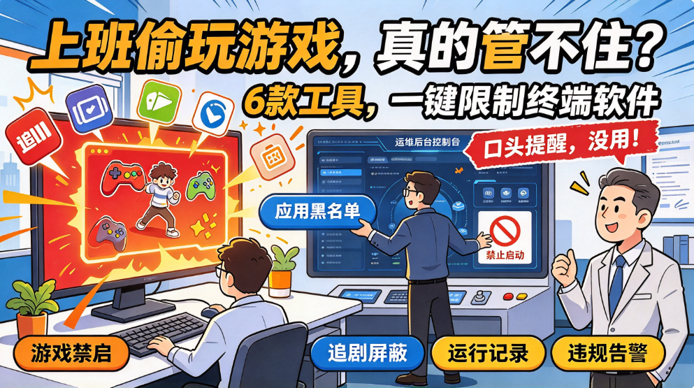 禁止终端私自运行游戏!6 款上网行为监控软件,企业参考(图1) image.png
