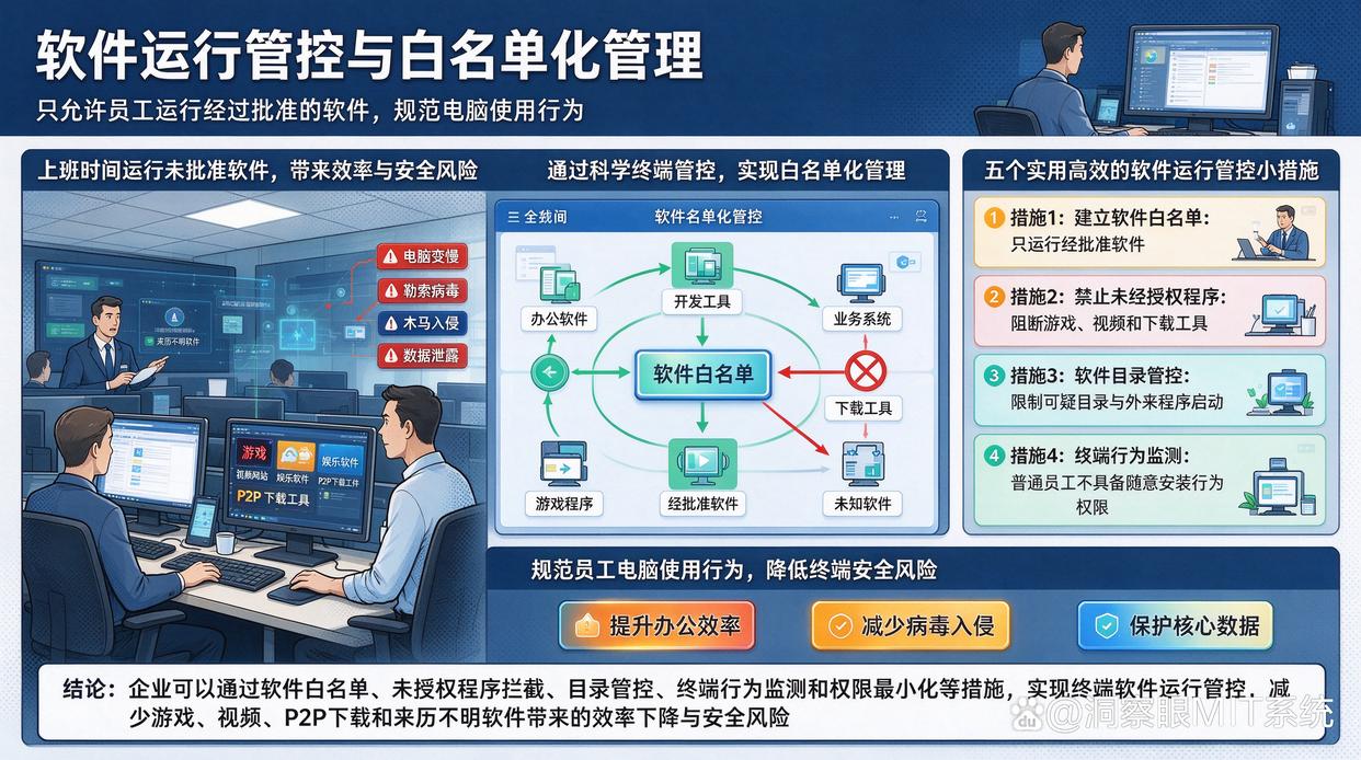 能否只允许员工运行经过批准的软件？推荐五个软件运行管控小措施，快来试试(图1)