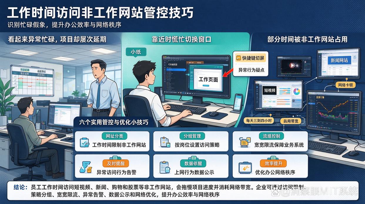 如何管控员工网问与工作无关的网站?教你6个管控员工访问网站的小技巧,快码住(图1) 如何管控员工网问与工作无关的网站?教你6个管控员工访问网站的小技巧,快码住(图1)