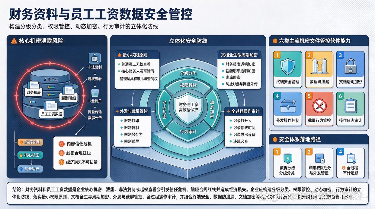 财务资料和工资数据应该怎样限制查看范围?推荐6个机密文件管控软件,建议码住(图1) 财务资料和工资数据应该怎样限制查看范围?推荐6个机密文件管控软件,建议码住(图1)