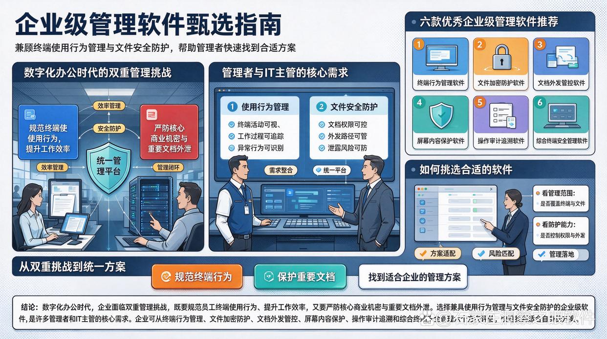 既要管理使用行为又要保护文件，怎样选择软件？6款管理软件推荐，快收藏了(图1)