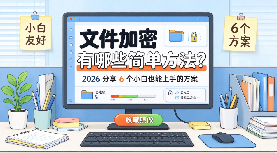 文件加密有哪些简单方法?2026 分享 6 个小白也能上手的方案(图1) image.png