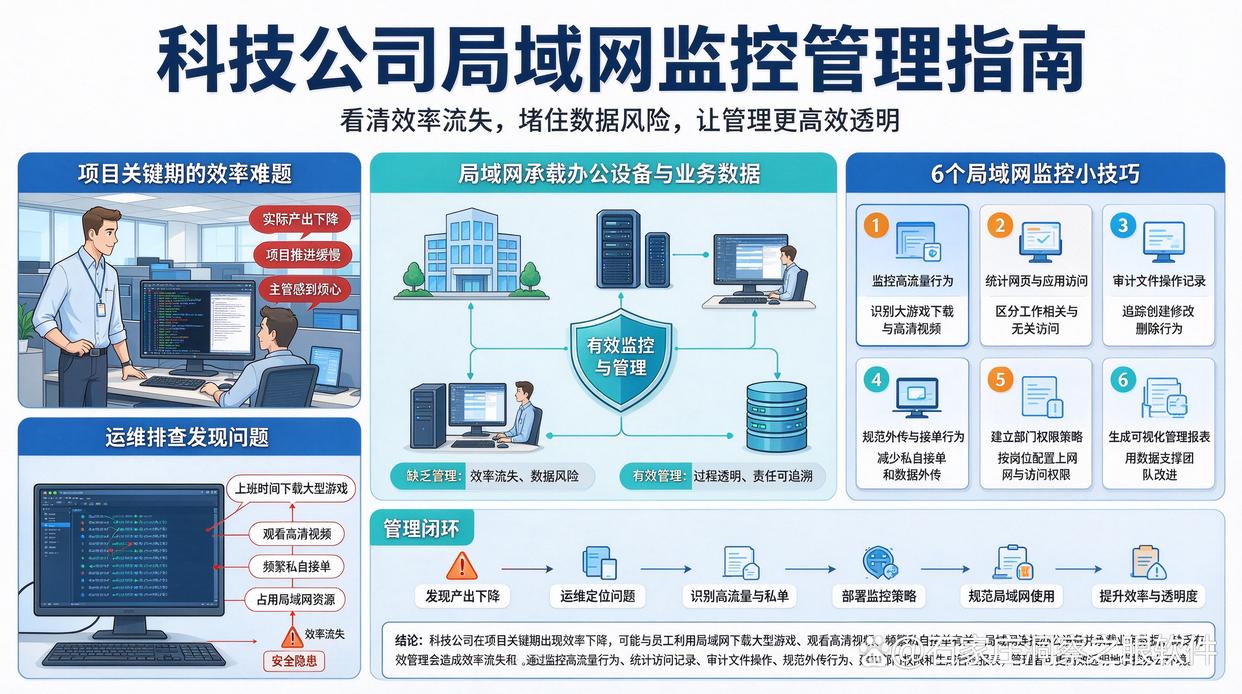 如何监控公司局域网？推荐6个局域网监控小技巧，建议收藏(图1)