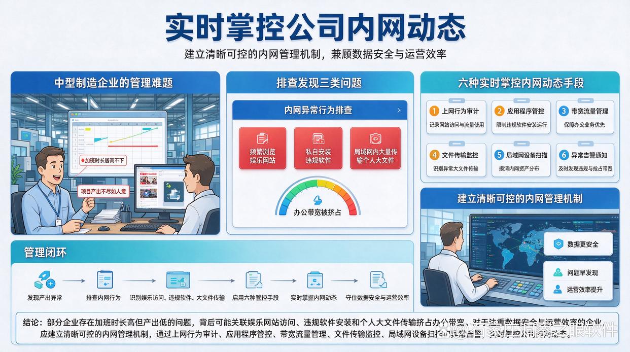 内网如何实时监控?教你六个可以实时监控公司内网的方法,建议学起来(图1) 内网如何实时监控?教你六个可以实时监控公司内网的方法,建议学起来(图1)