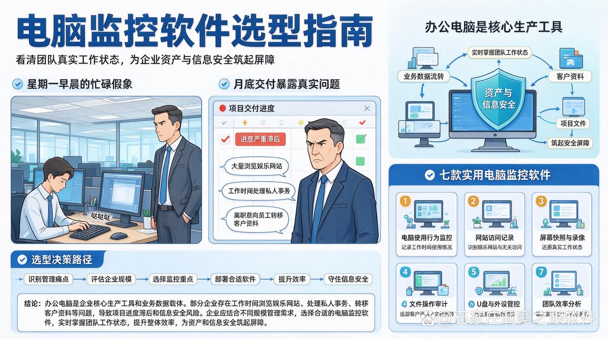 如何选择适合自己的电脑监控软件?推荐七款实用的电脑监控软件,哪一款适合你?(图1) 如何选择适合自己的电脑监控软件?推荐七款实用的电脑监控软件,哪一款适合你?(图1)