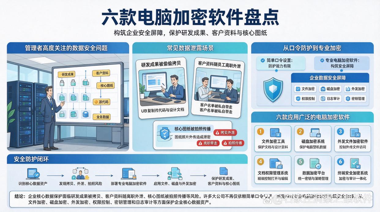企业电脑如何加密?分享六款大公司都在用的电脑加密软件,码住(图1) 企业电脑如何加密?分享六款大公司都在用的电脑加密软件,码住(图1)
